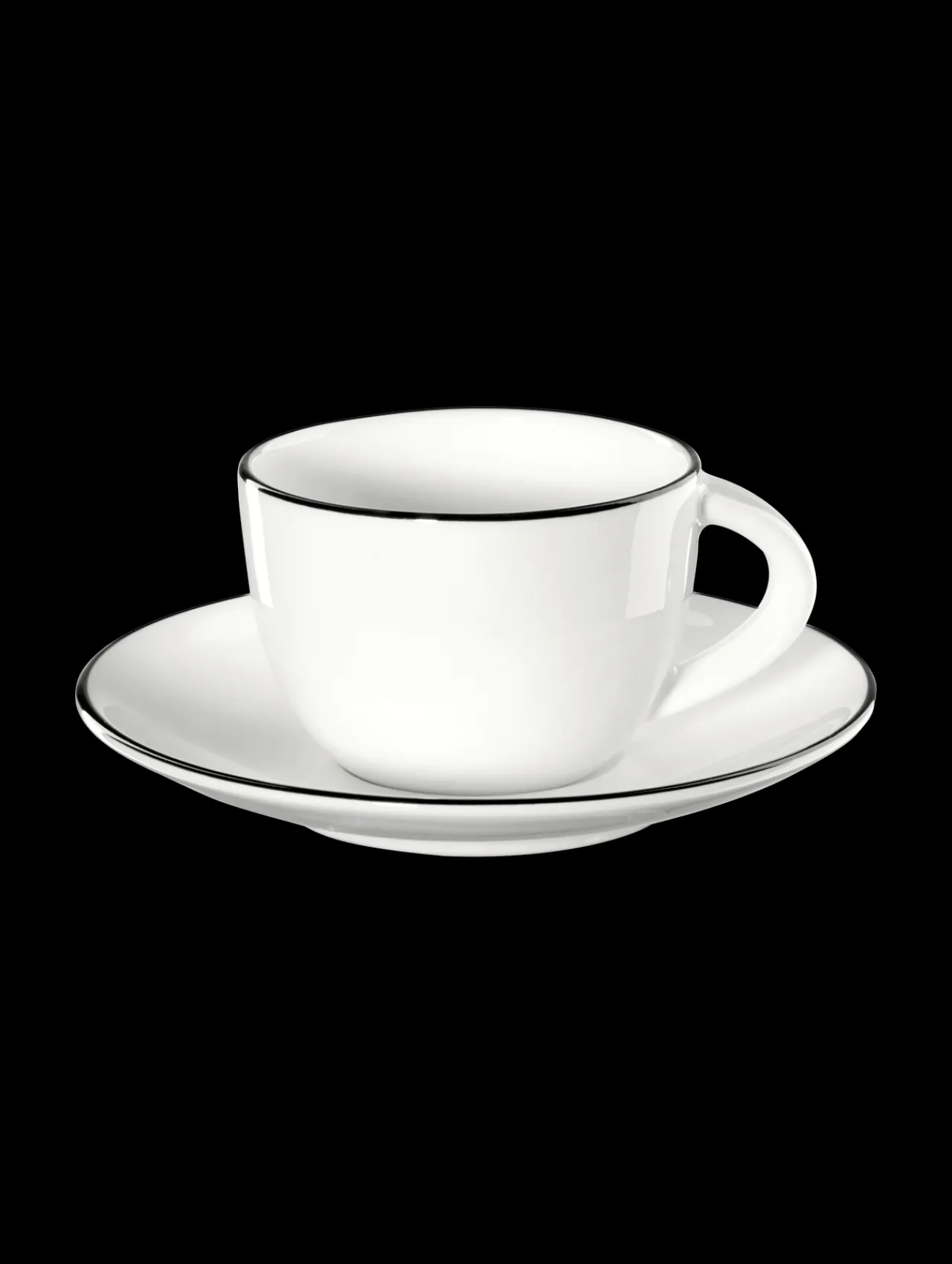ASA Selection espressotasse mit unterteller, ligne noire