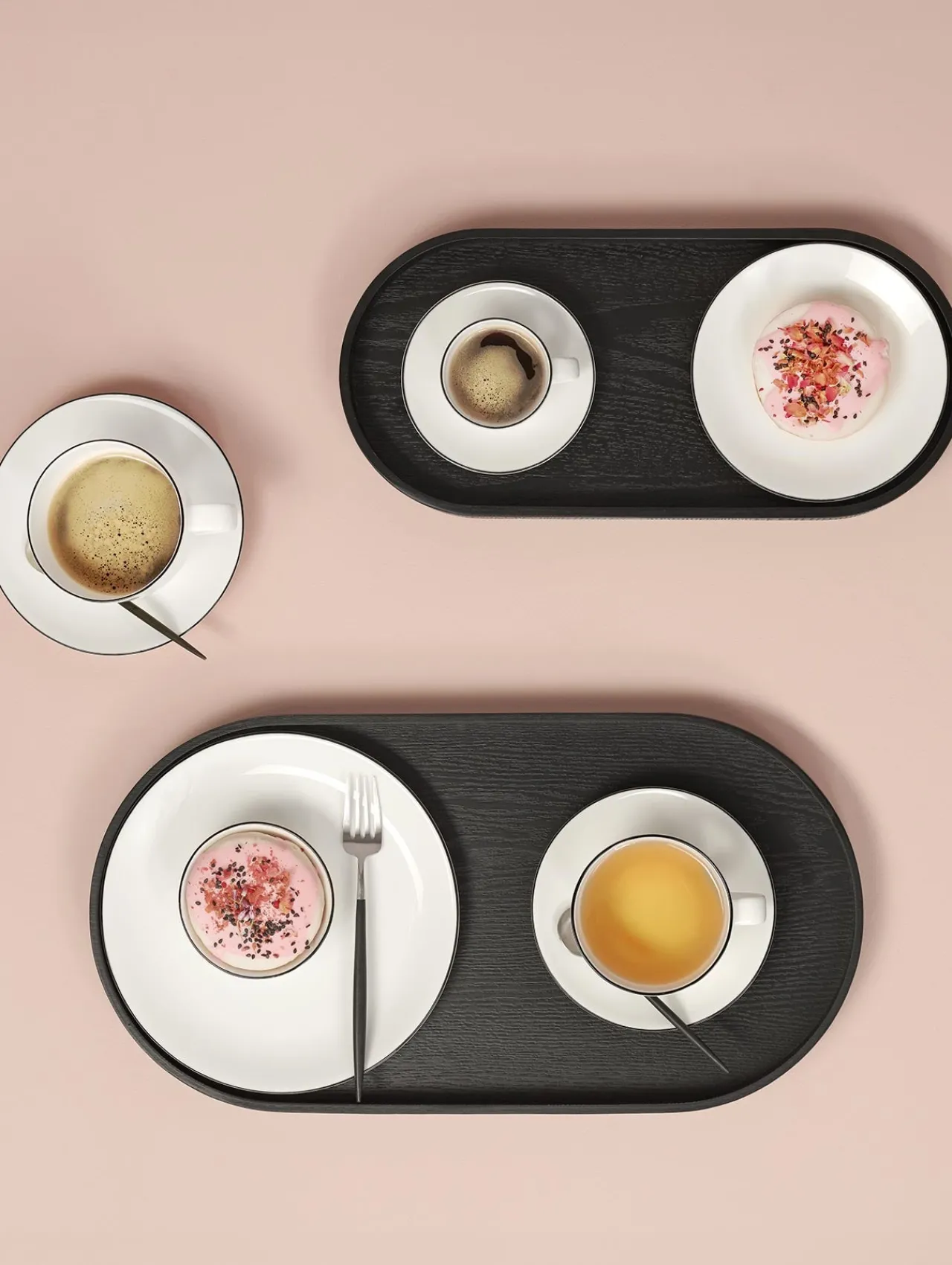 ASA Selection espressotasse mit unterteller, ligne noire