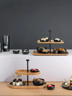 ASA Selection etagere 2-stufig, oval