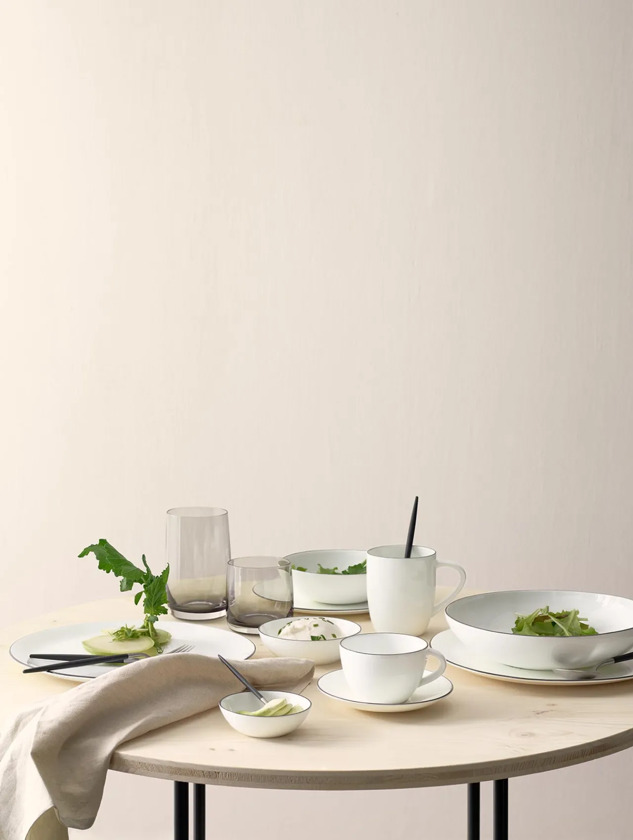 ASA Selection pasta-/suppenteller, ligne noire