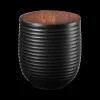 ASA Selection teedose, black mit holzdeckel