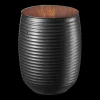 ASA Selection teedose, black mit holzdeckel