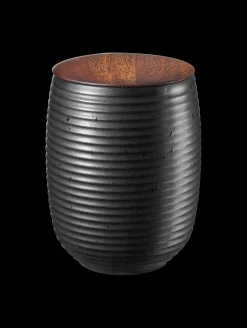 ASA Selection teedose, black mit holzdeckel