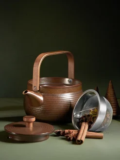 ASA Selection teekanne mit Holzgriff, brown