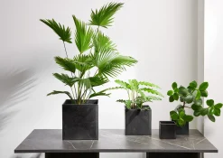 ASA Selection vase, black iron
