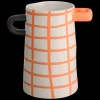 ASA Selection vase, orange kariert